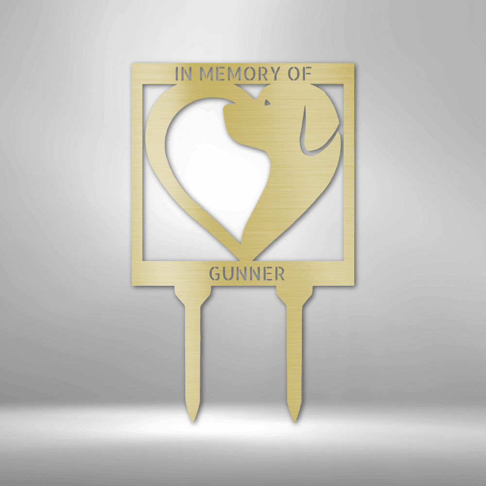 Dog Love Stake - Steel Sign - Kim’s Signature Beauty & Accessories    