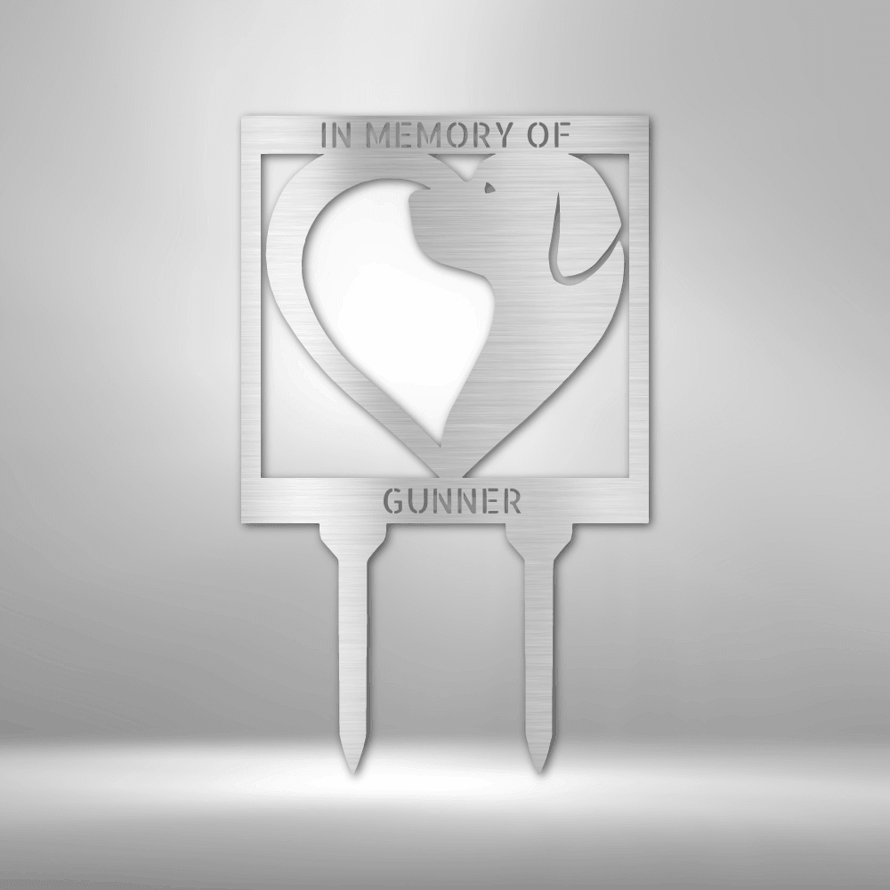 Dog Love Stake - Steel Sign - Kim’s Signature Beauty & Accessories    