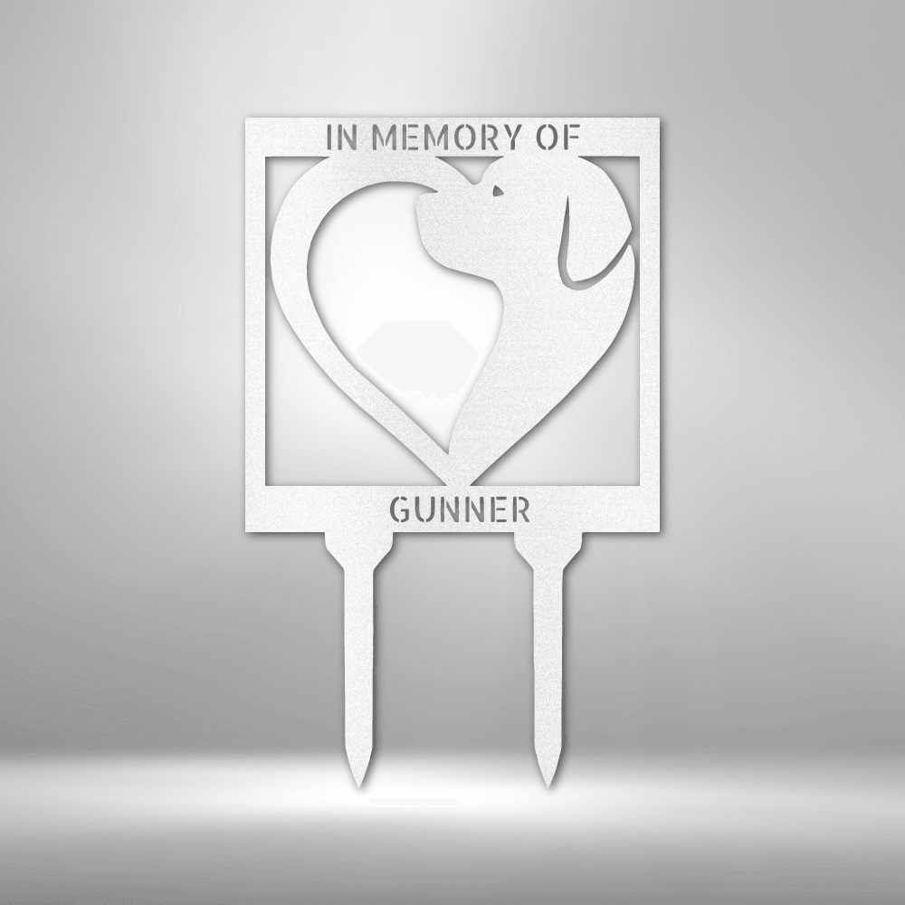 Dog Love Stake - Steel Sign - Kim’s Signature Beauty & Accessories    