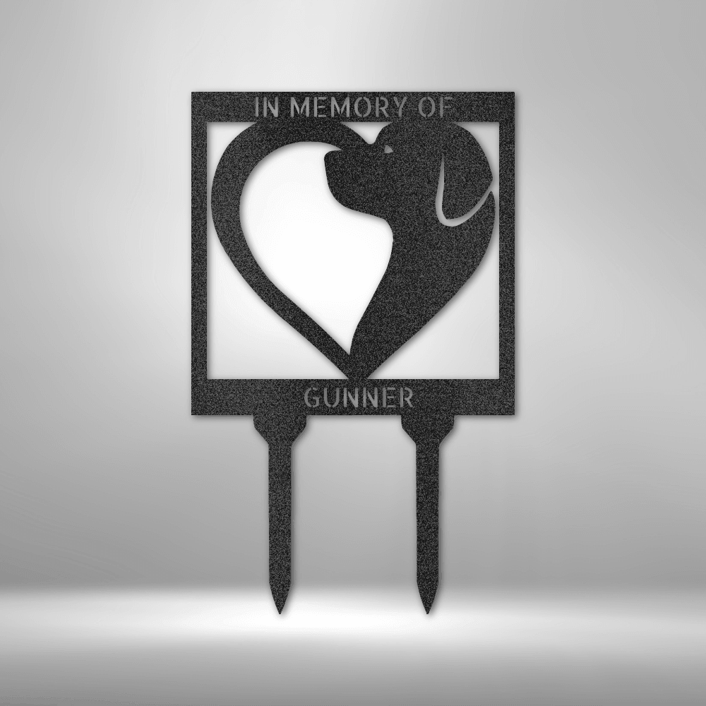 Dog Love Stake - Steel Sign - Kim’s Signature Beauty & Accessories    