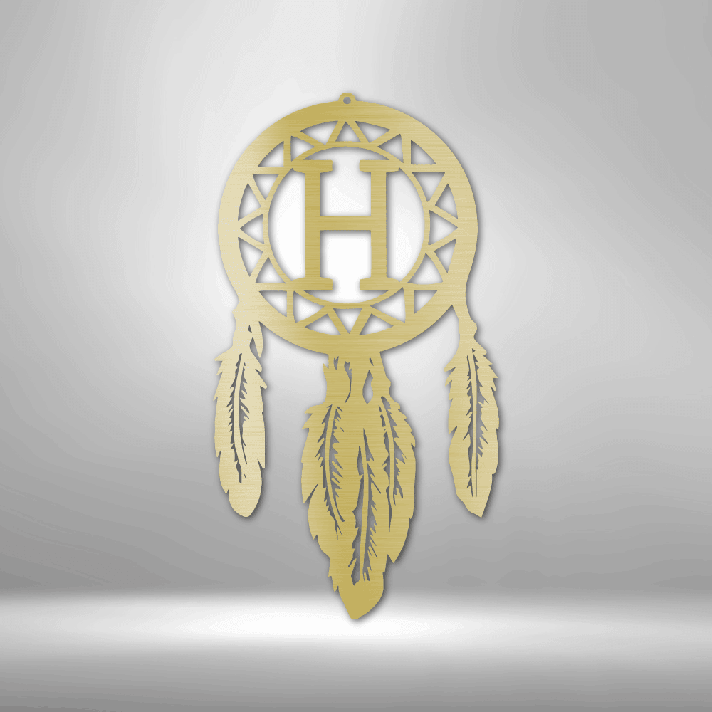 Dream Catcher Monogram - Steel Sign - Kim’s Signature Beauty & Accessories    