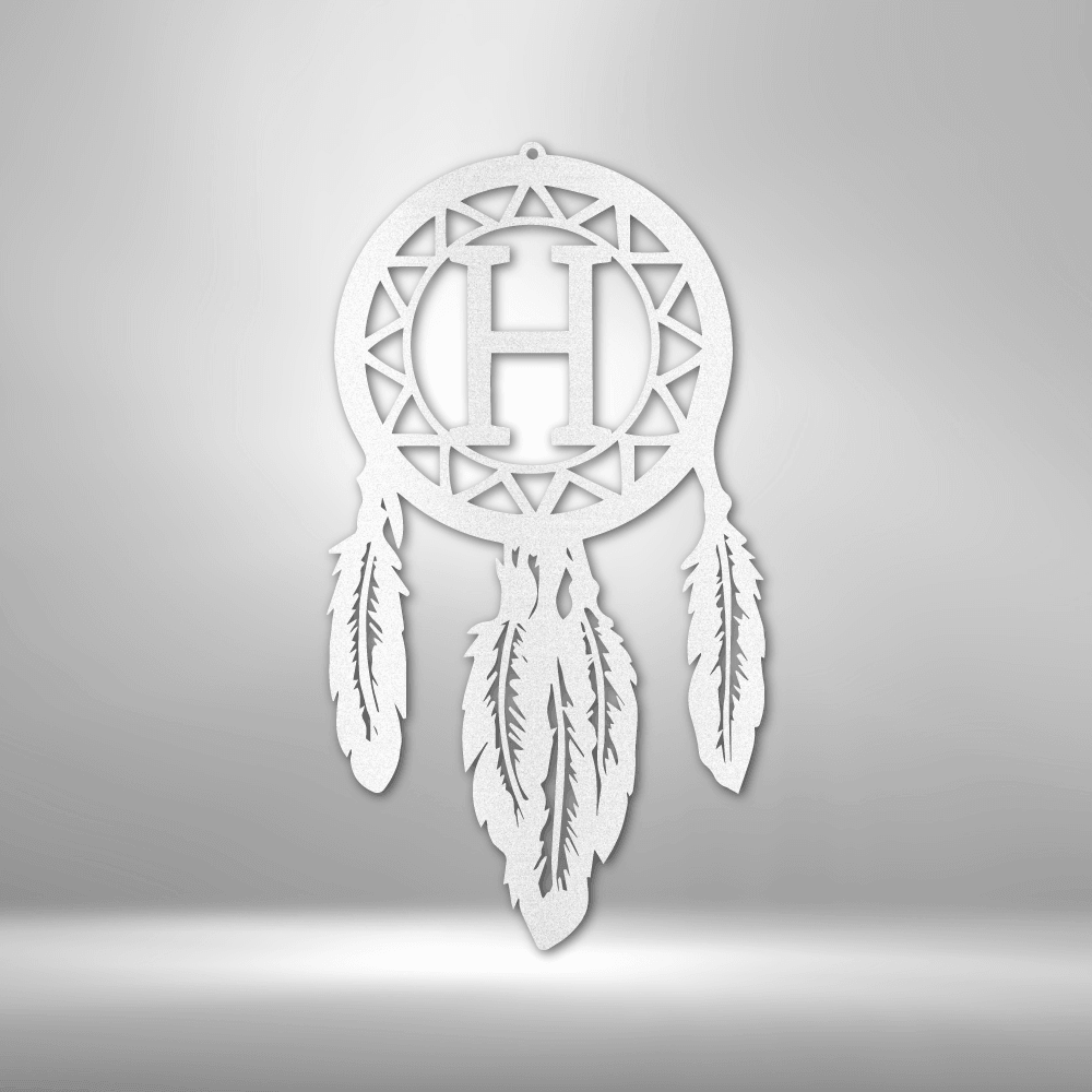 Dream Catcher Monogram - Steel Sign - Kim’s Signature Beauty & Accessories    