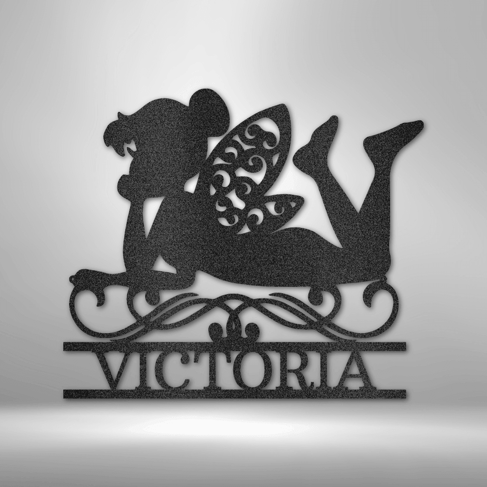 Fairy Monogram - Steel Sign - Kim’s Signature Beauty & Accessories    