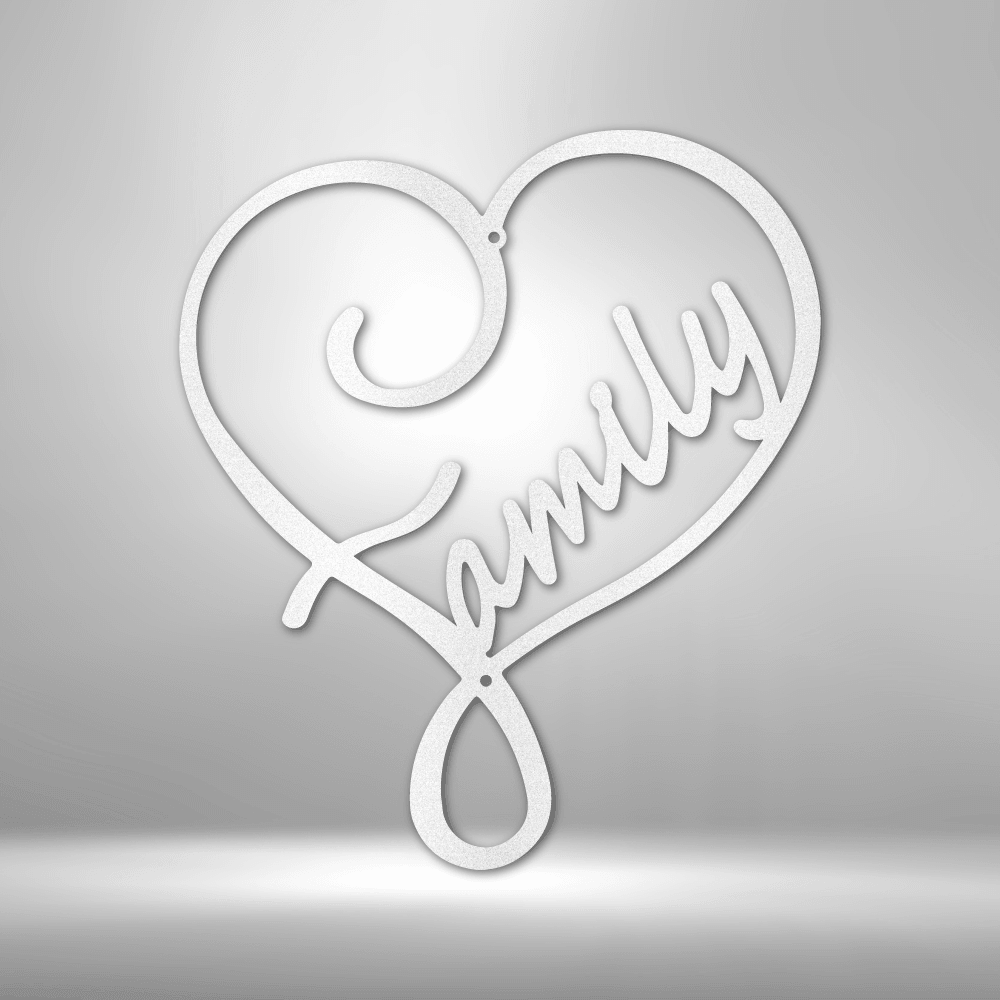 Family Love - Steel Sign - Kim’s Signature Beauty & Accessories    