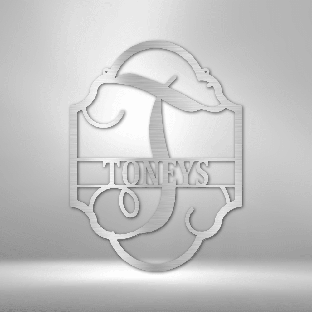 Family Name Plaque - Steel Sign - Kim’s Signature Beauty & Accessories    