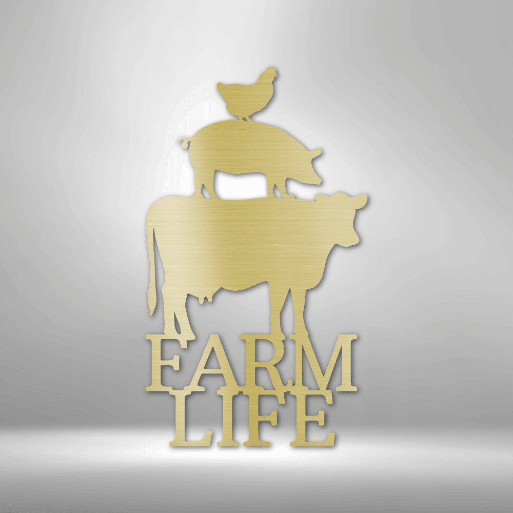 Farm Life Animals - Steel Sign - Kim’s Signature Beauty & Accessories    