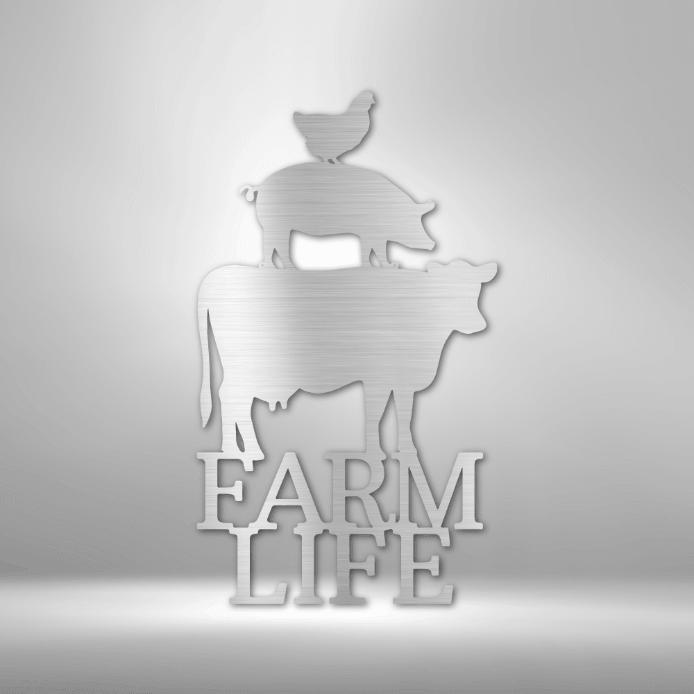 Farm Life Animals - Steel Sign - Kim’s Signature Beauty & Accessories    