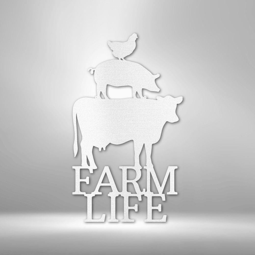 Farm Life Animals - Steel Sign - Kim’s Signature Beauty & Accessories    
