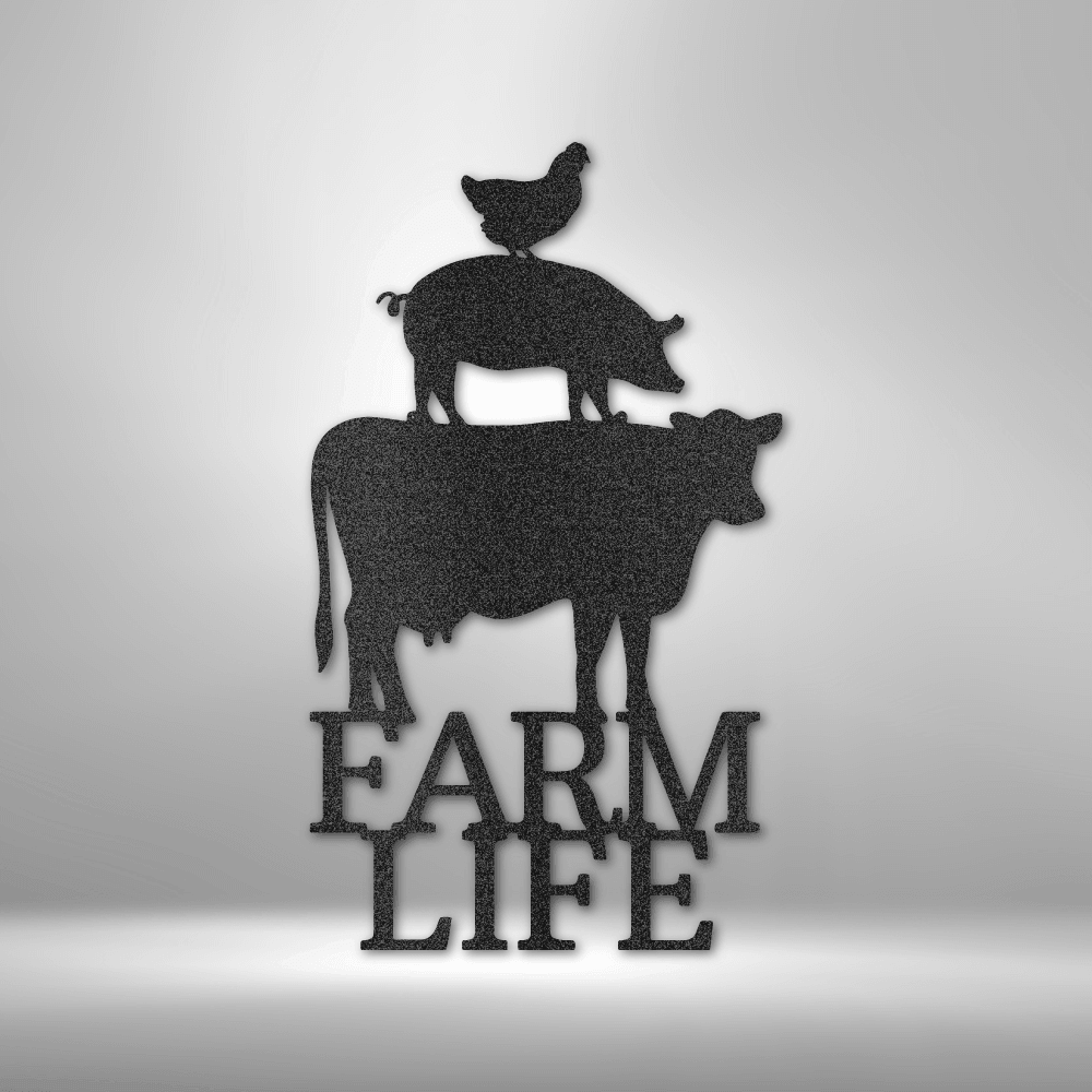 Farm Life Animals - Steel Sign - Kim’s Signature Beauty & Accessories    