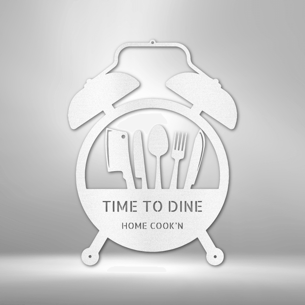 Food Time Monogram - Steel Sign - Kim’s Signature Beauty & Accessories    