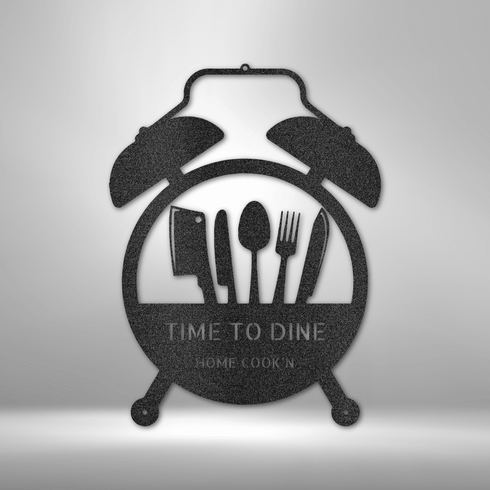 Food Time Monogram - Steel Sign - Kim’s Signature Beauty & Accessories    