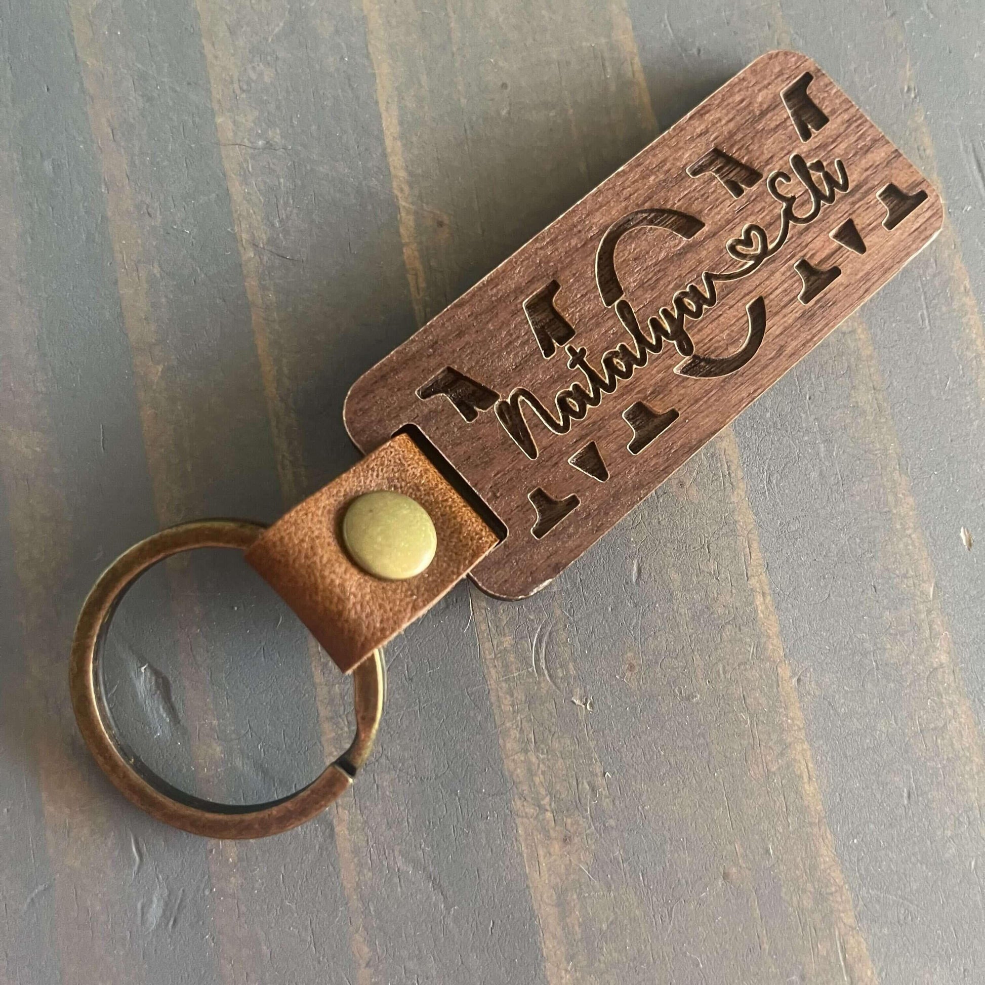 For Mom - Premium Walnut Keychain - Kim’s Signature Beauty & Accessories    