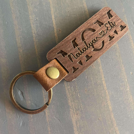 For Mom - Premium Walnut Keychain - Kim’s Signature Beauty & Accessories    