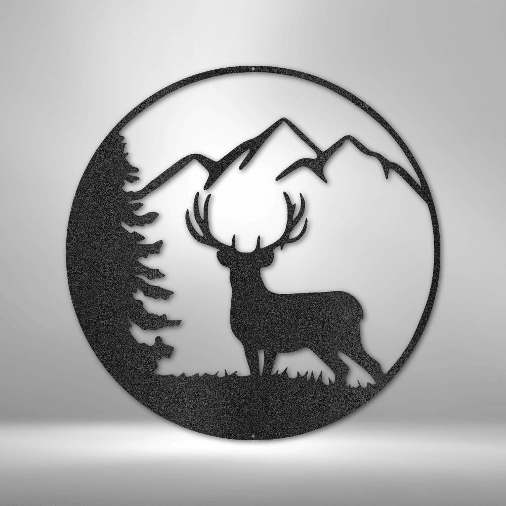 Graceful Deer - Steel Sign - Kim’s Signature Beauty & Accessories    