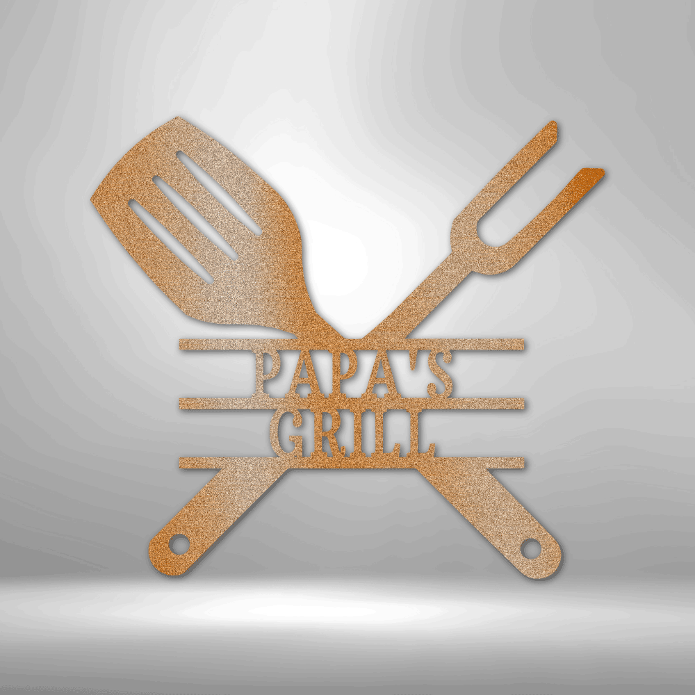 Grilling Utensils - Steel Sign - Kim’s Signature Beauty & Accessories    