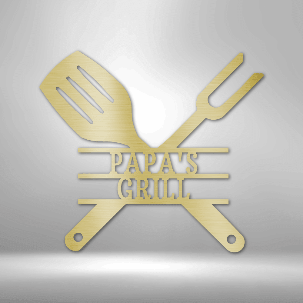 Grilling Utensils - Steel Sign - Kim’s Signature Beauty & Accessories    