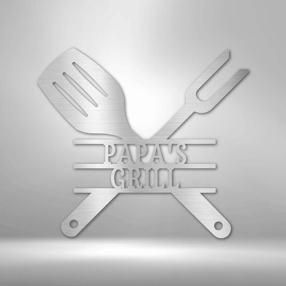 Grilling Utensils - Steel Sign - Kim’s Signature Beauty & Accessories    