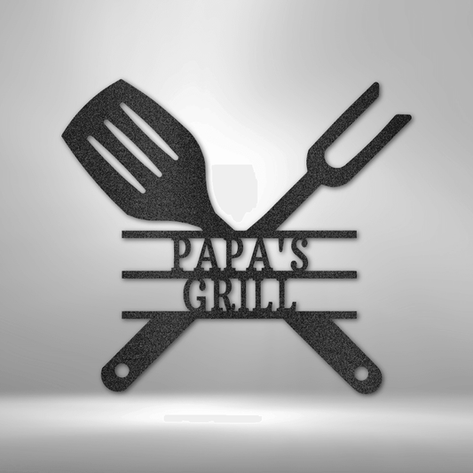 Grilling Utensils - Steel Sign - Kim’s Signature Beauty & Accessories    