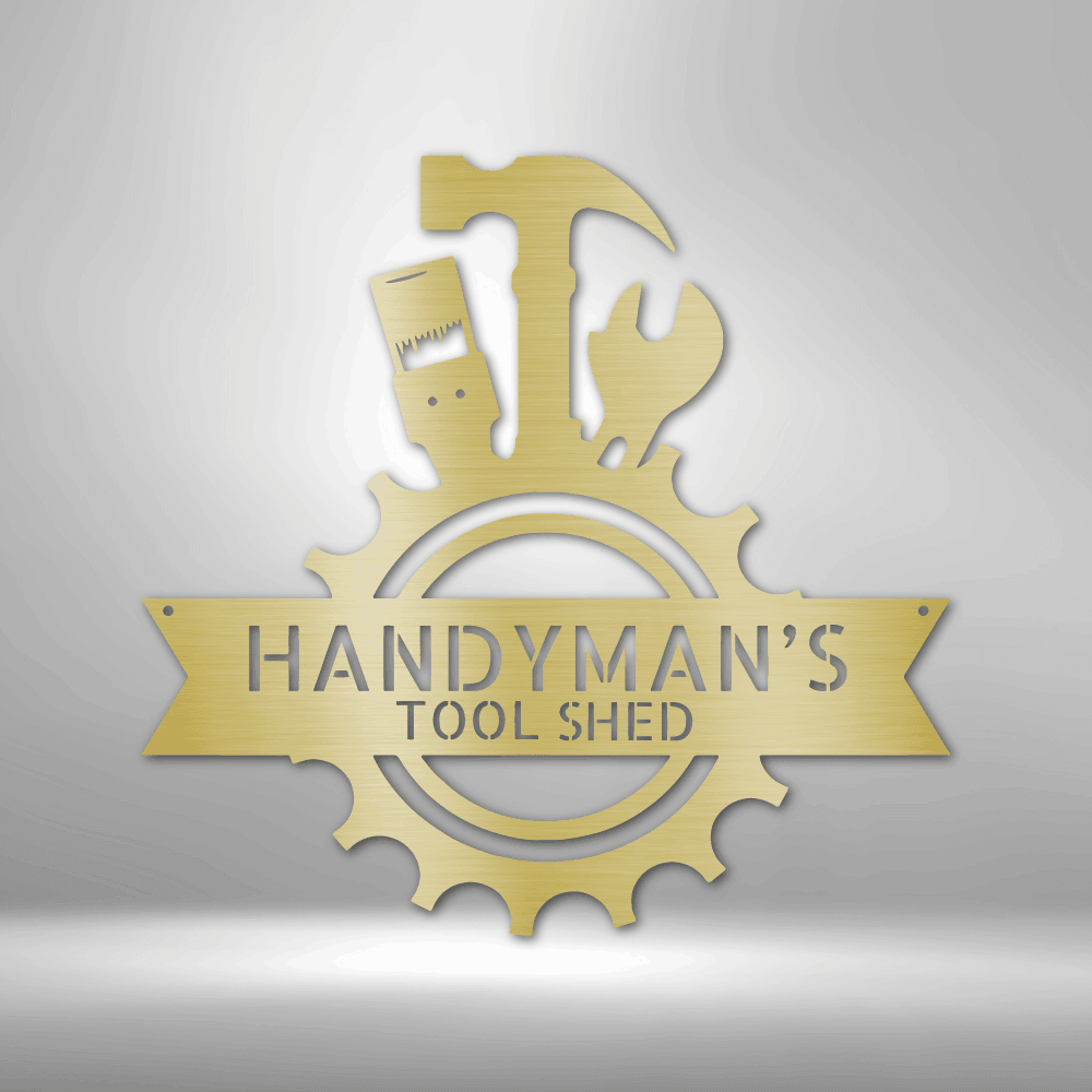 Handyman Shop Monogram - Steel Sign - Kim’s Signature Beauty & Accessories    