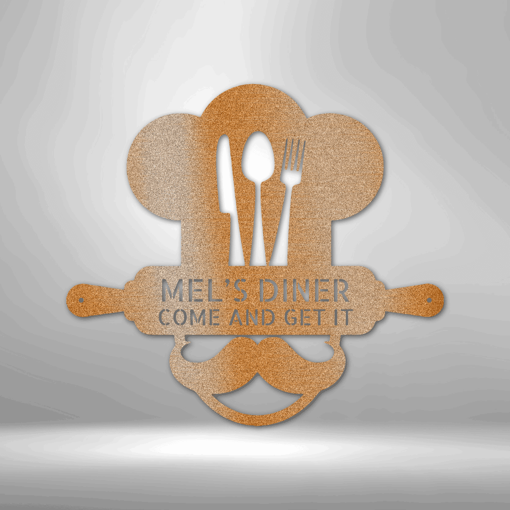 Home Chef Monogram - Steel Sign - Kim’s Signature Beauty & Accessories    