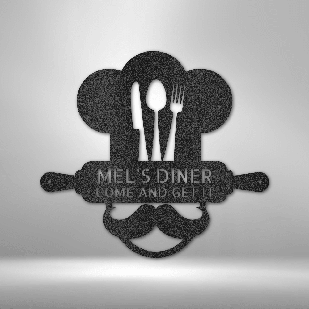 Home Chef Monogram - Steel Sign - Kim’s Signature Beauty & Accessories    