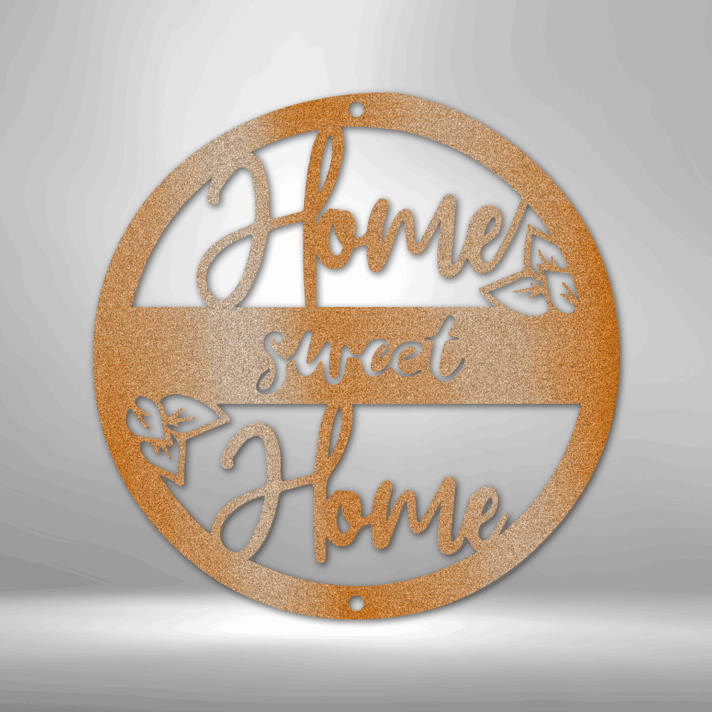 Home Sweet Home - Steel Wall Sign - Kim’s Signature Beauty & Accessories    