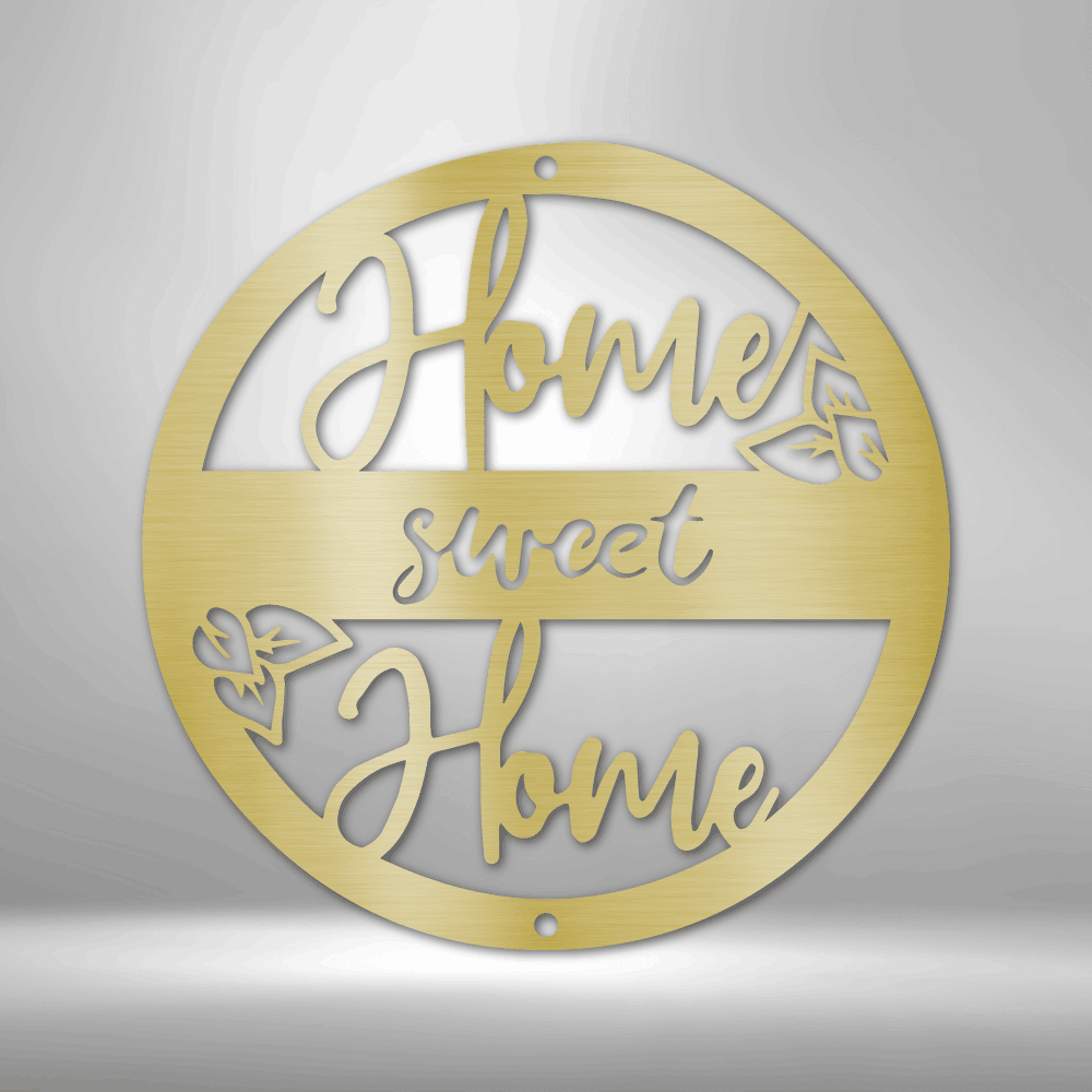 Home Sweet Home - Steel Wall Sign - Kim’s Signature Beauty & Accessories    