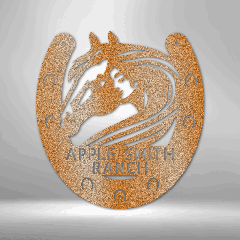 Horse Owner Monogram - Steel Sign - Kim’s Signature Beauty & Accessories    