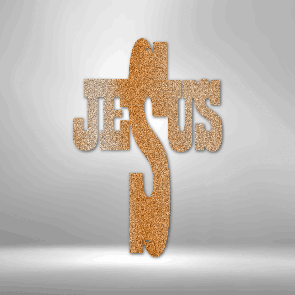 Inspirational Word Cross – Metal Home Accent - Kim’s Signature Beauty & Accessories    