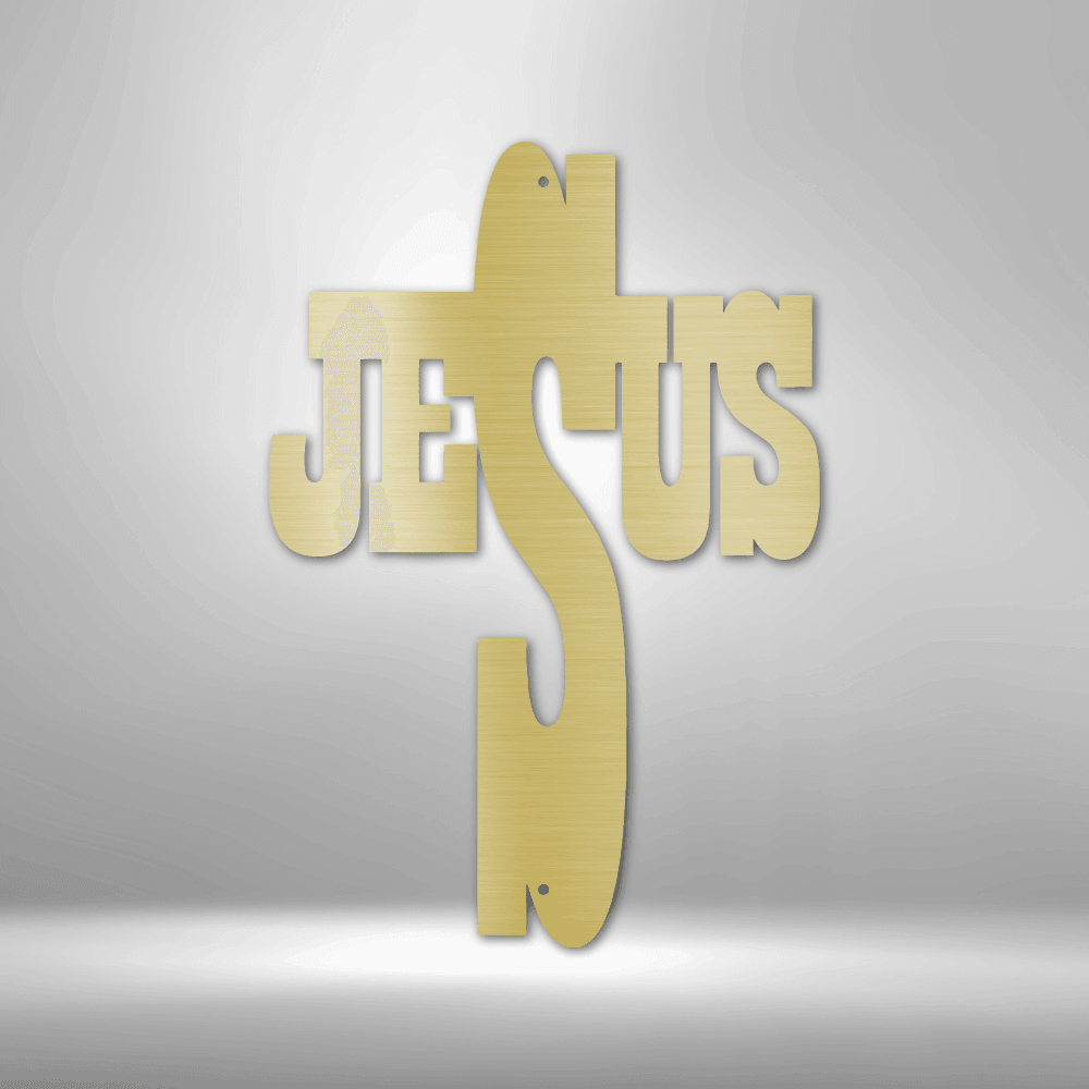 Inspirational Word Cross – Metal Home Accent - Kim’s Signature Beauty & Accessories    