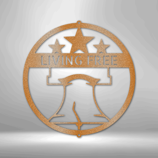 Liberty Bell Monogram - Steel Sign - Kim’s Signature Beauty & Accessories    