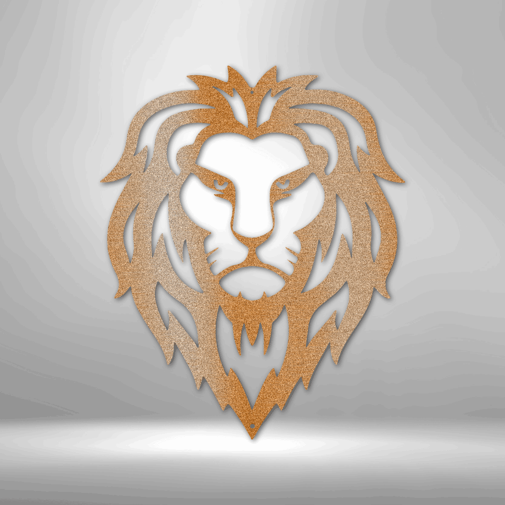 Lion Head - Steel Sign - Kim’s Signature Beauty & Accessories    
