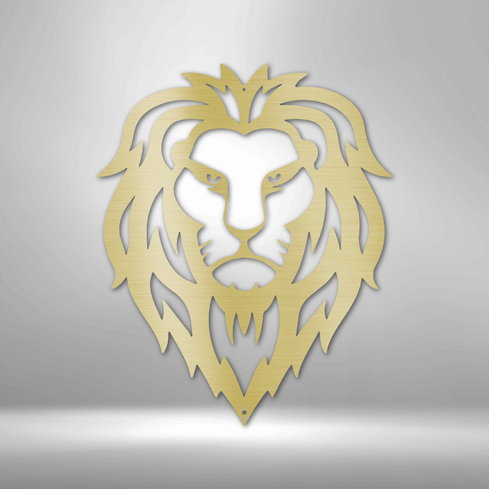 Lion Head - Steel Sign - Kim’s Signature Beauty & Accessories    