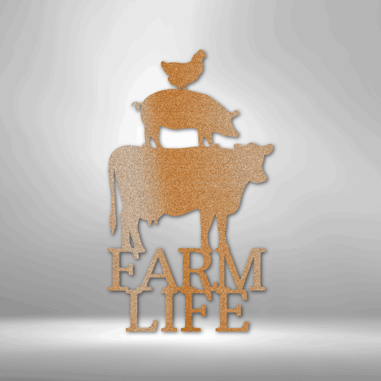 Farm Life Animals - Steel Sign - Kim’s Signature Beauty & Accessories    