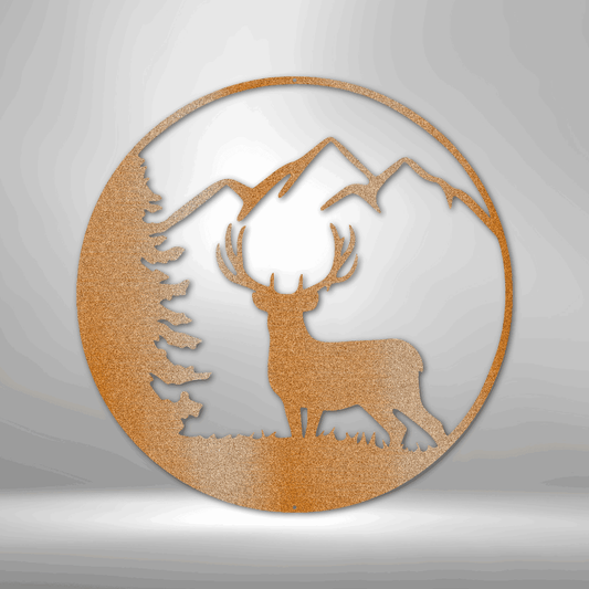 Graceful Deer - Steel Sign - Kim’s Signature Beauty & Accessories    