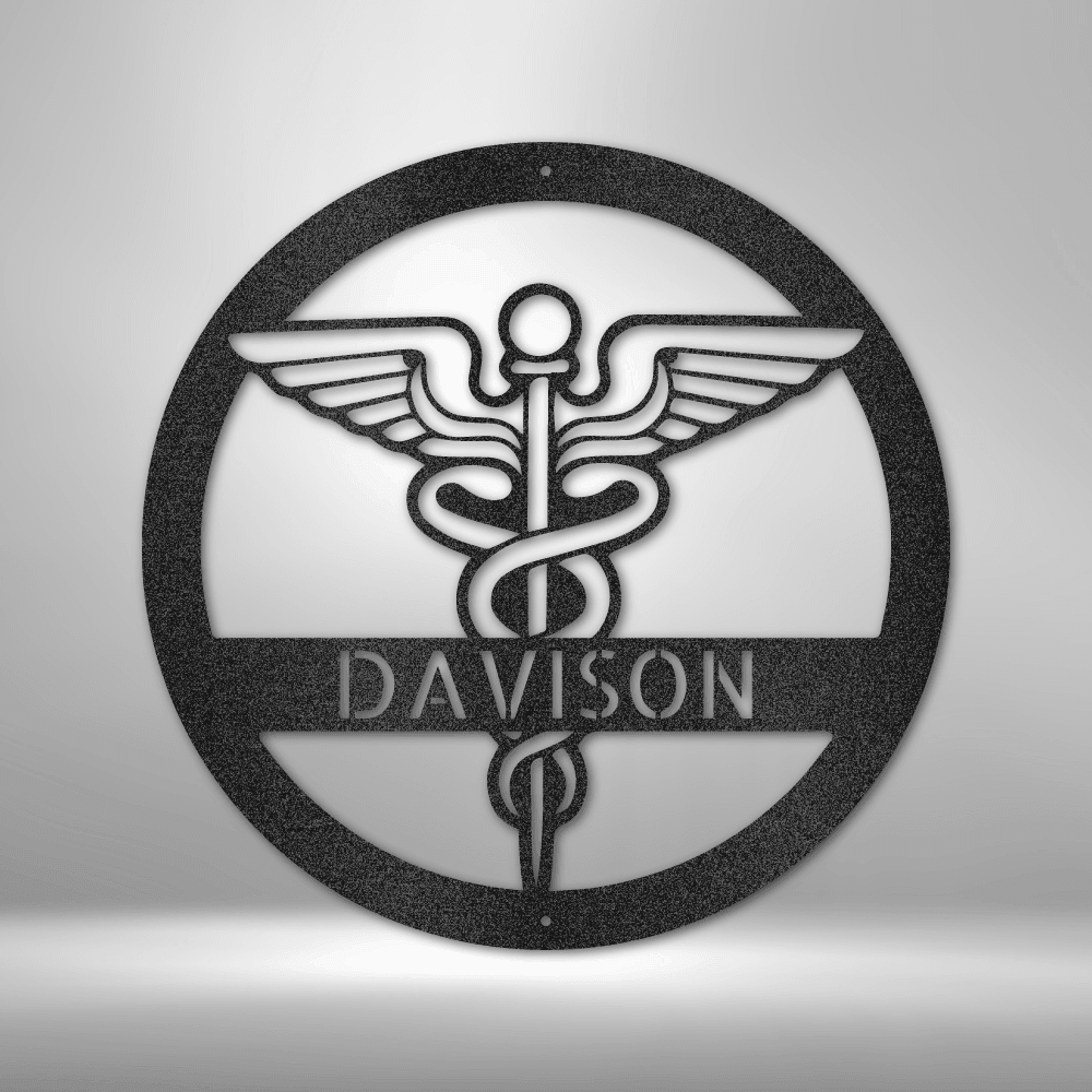 Personalized Nurse Monogram - Steel Sign - Kim’s Signature Beauty & Accessories    (Store description)