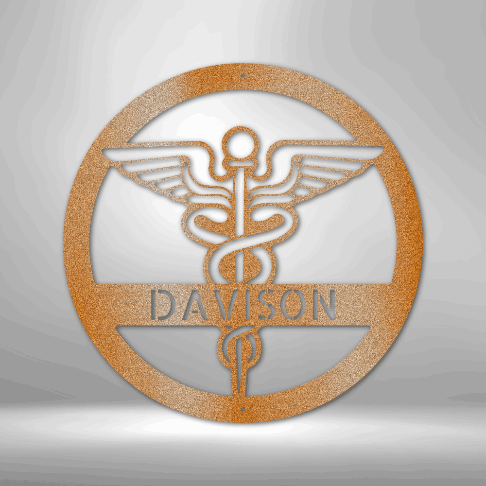 Personalized Nurse Monogram - Steel Sign - Kim’s Signature Beauty & Accessories    (Store description)