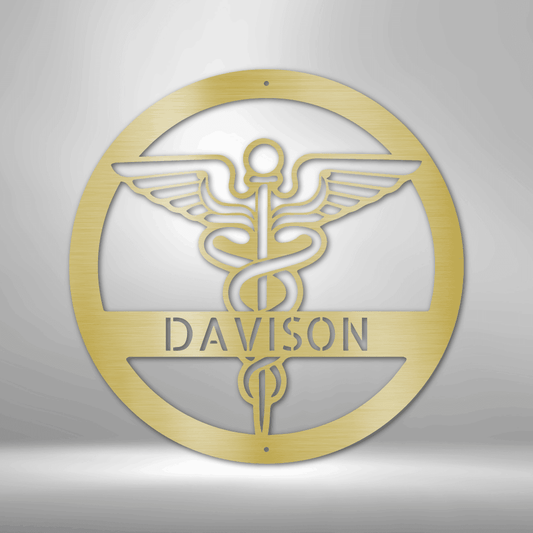 Personalized Nurse Monogram - Steel Sign - Kim’s Signature Beauty & Accessories    (Store description)