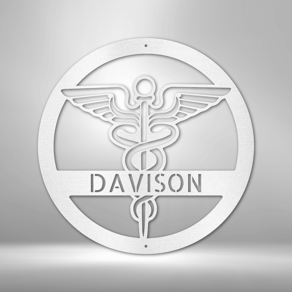 Personalized Nurse Monogram - Steel Sign - Kim’s Signature Beauty & Accessories    (Store description)