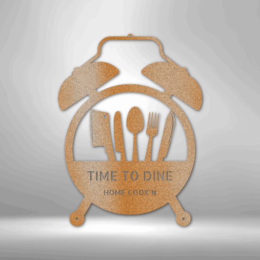 Food Time Monogram - Steel Sign - Kim’s Signature Beauty & Accessories    