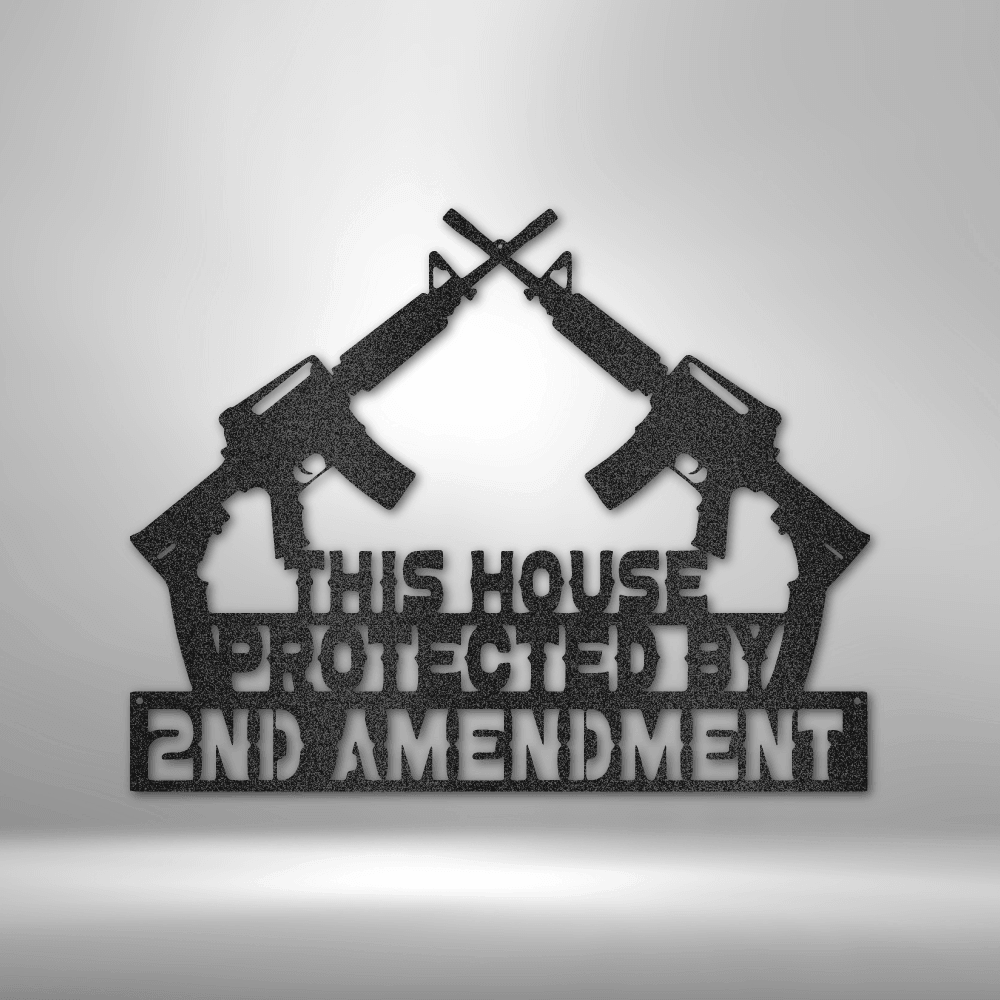Protected by 2 AMEND - Steel Sign - Kim’s Signature Beauty & Accessories    