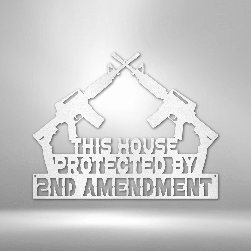 Protected by 2 AMEND - Steel Sign - Kim’s Signature Beauty & Accessories    
