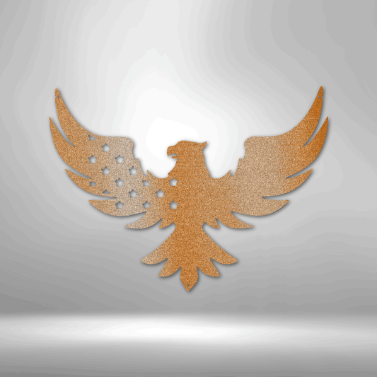 Patriotic Eagle - Steel Sign - Kim’s Signature Beauty & Accessories    