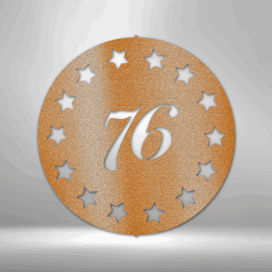 Old School 76 - Steel Sign - Kim’s Signature Beauty & Accessories    