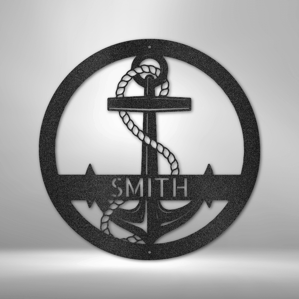 Elaborate Anchor - Steel Sign - Kim’s Signature Beauty & Accessories    