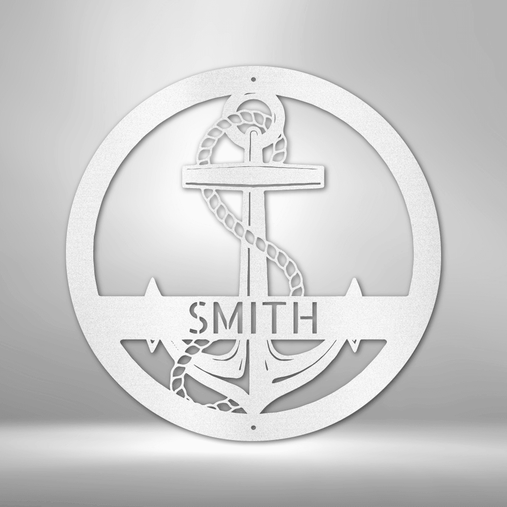 Elaborate Anchor - Steel Sign - Kim’s Signature Beauty & Accessories    