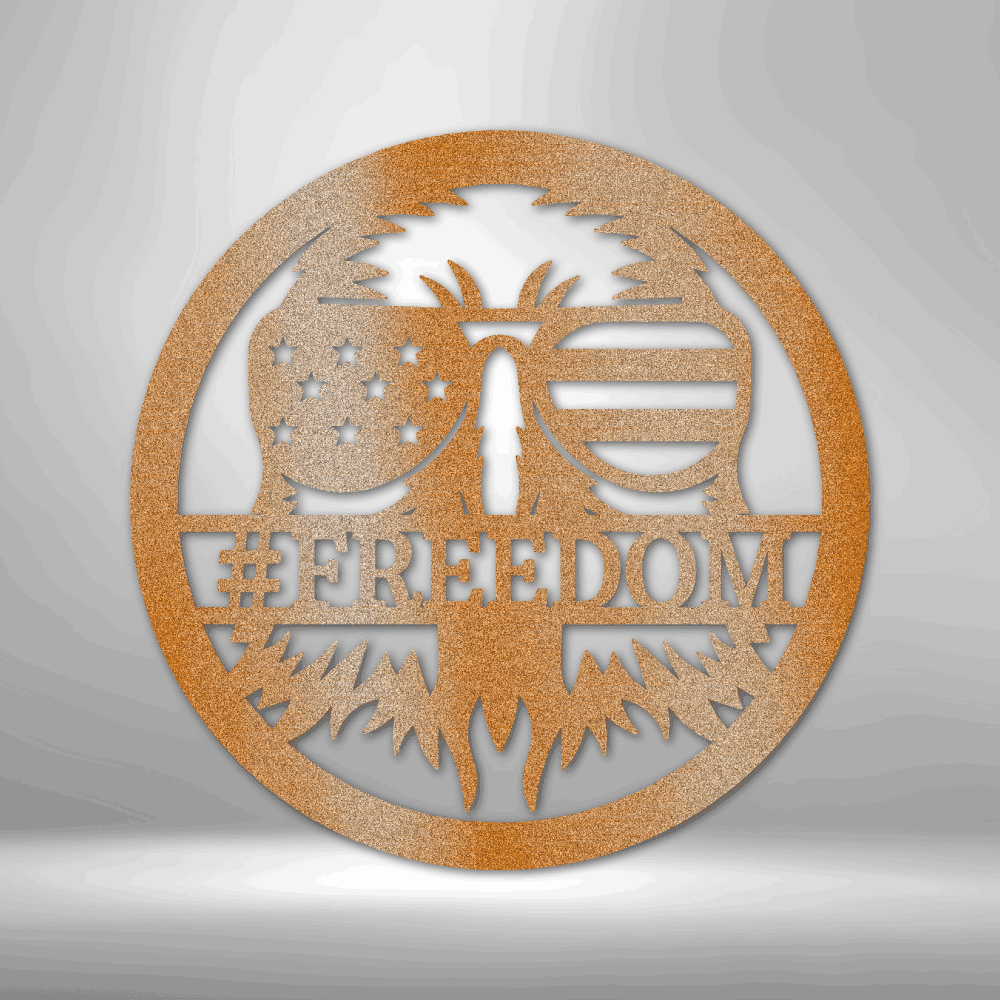 American Eagle Monogram - Steel Sign - Kim’s Signature Beauty & Accessories    (Store description)