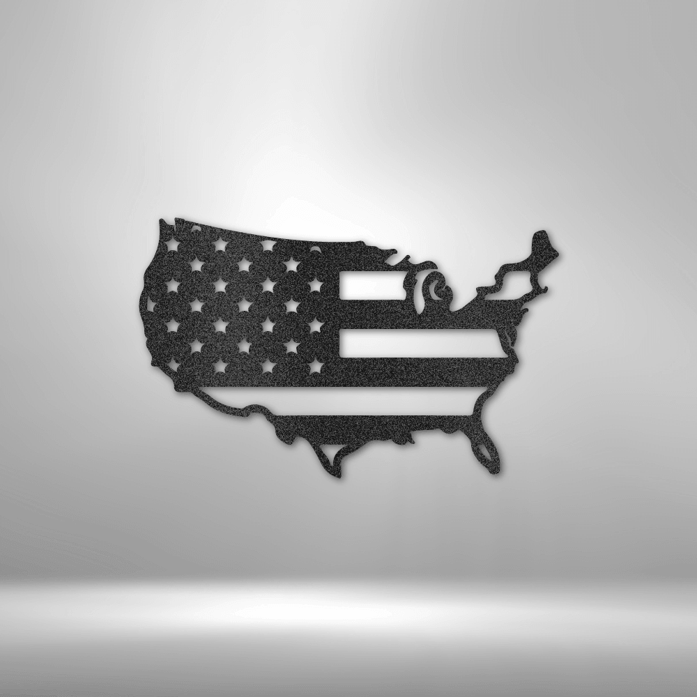 USA Flag - Steel Sign - Kim’s Signature Beauty & Accessories    (Store description)
