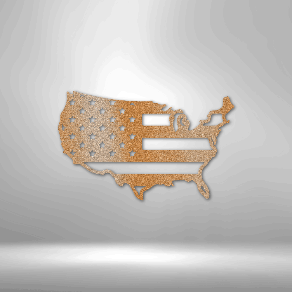 USA Flag - Steel Sign - Kim’s Signature Beauty & Accessories    (Store description)