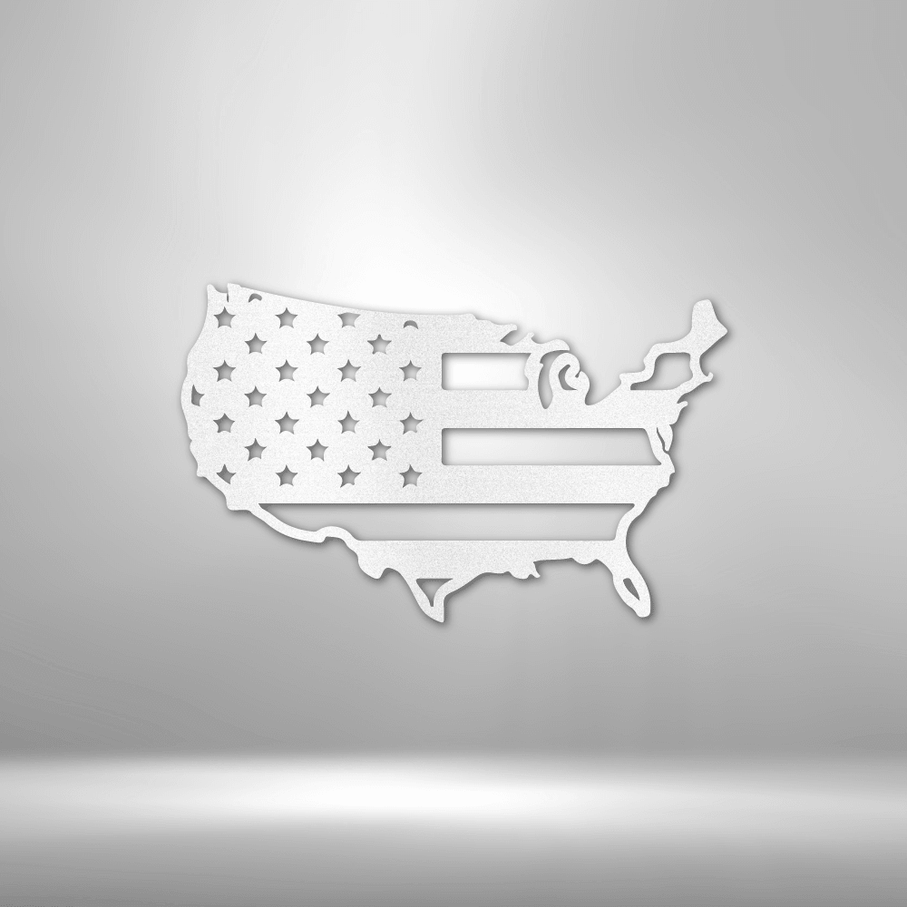 USA Flag - Steel Sign - Kim’s Signature Beauty & Accessories    (Store description)